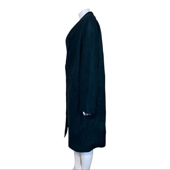 Kendall + Kylie Single Breasted Drop Shoulder Jade Coat Size XL NWT - Picture 4 of 8
